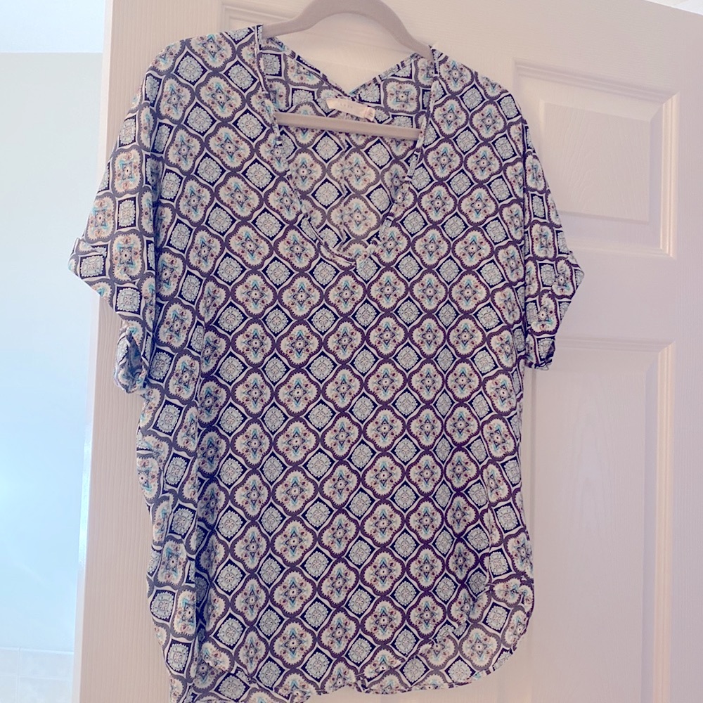Lush short sleeve blouse